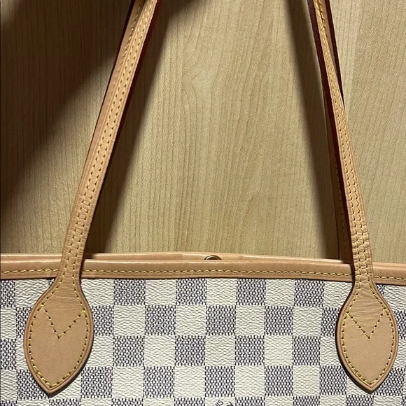 Louis Vuitton Damier Azur Neverfull MM, rose ballerine interior, - Picture 17 of 17